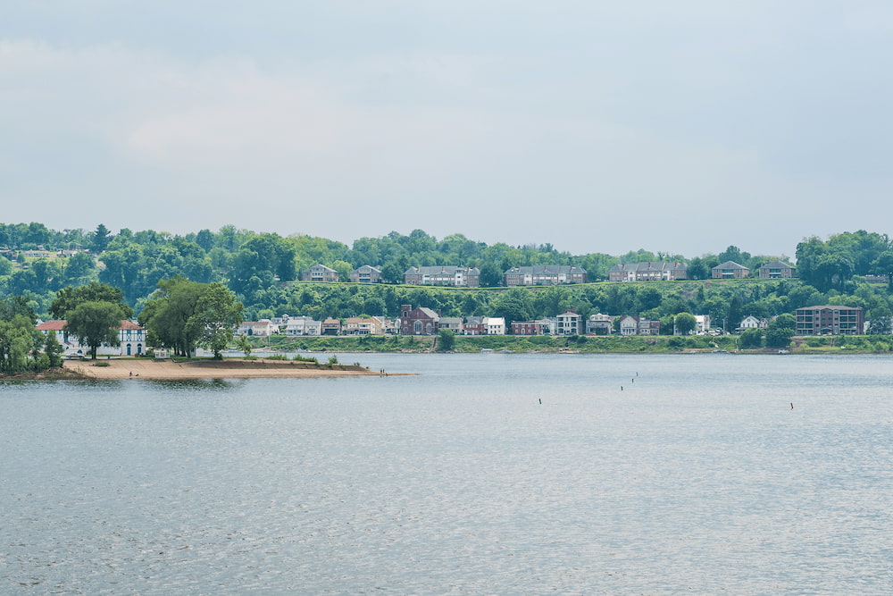 A beautiful river view of Harrisburg, near Lemoyne