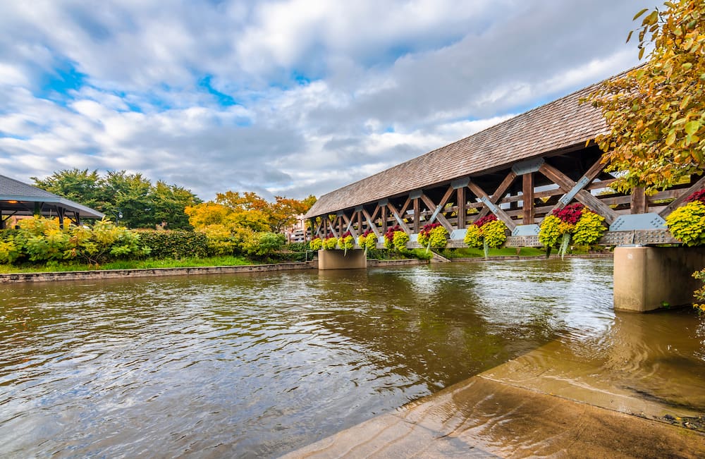 A beautiful river view in Naperville, IL